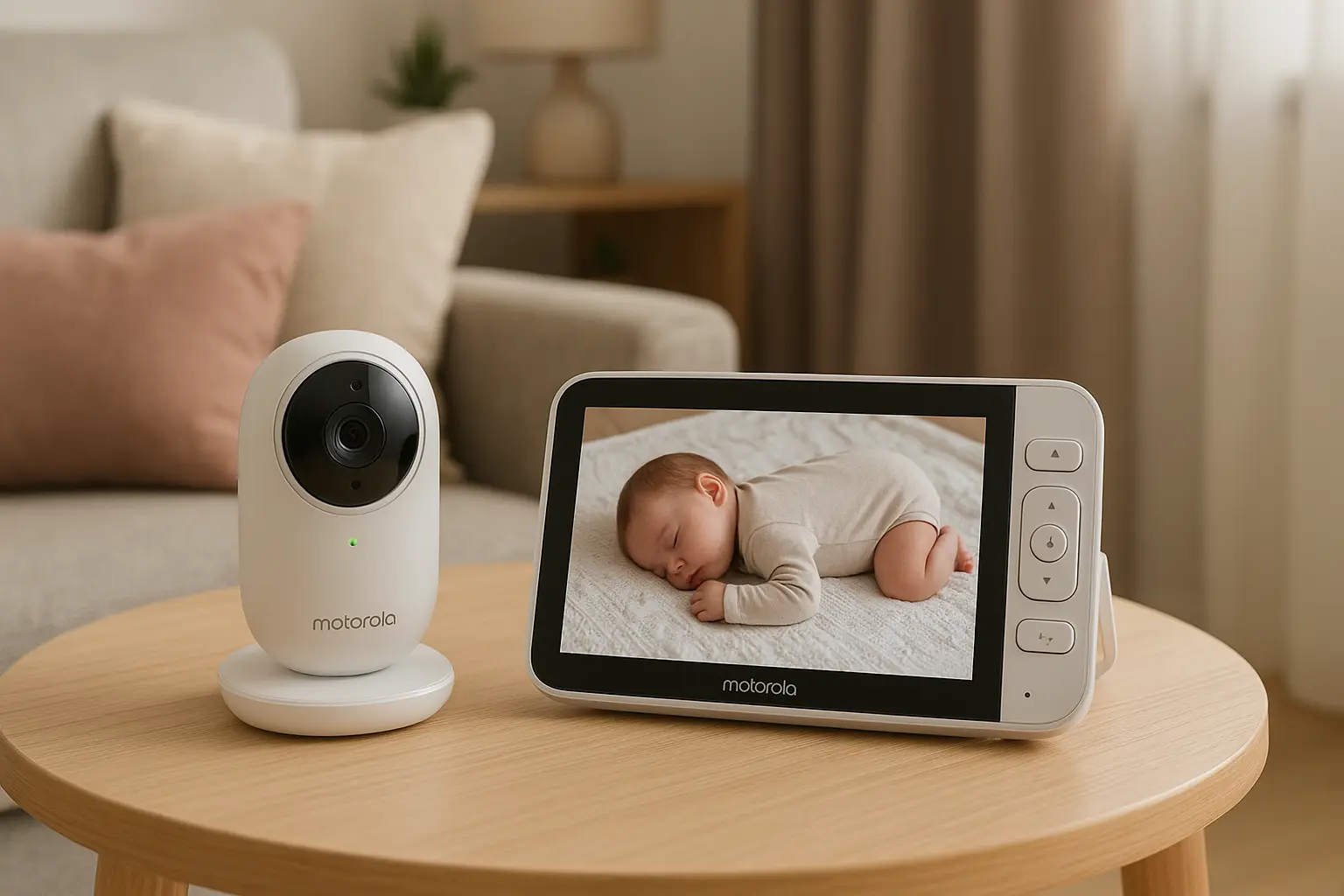 Motorola babá eletrônica com câmera, visão noturna e sensor de temperatura